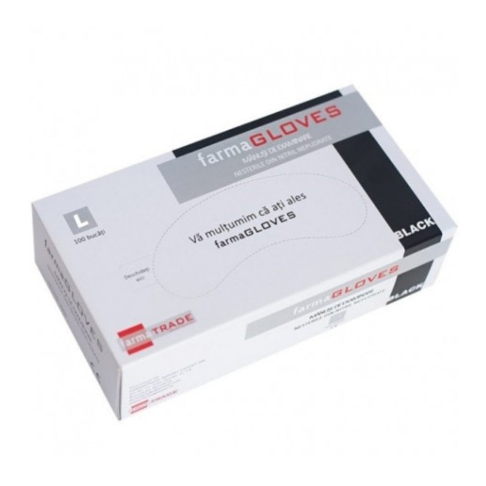 Manusi nutril negre 100buc L