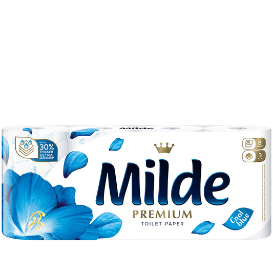 Milde hartie igienica 3str 8role cool blue
