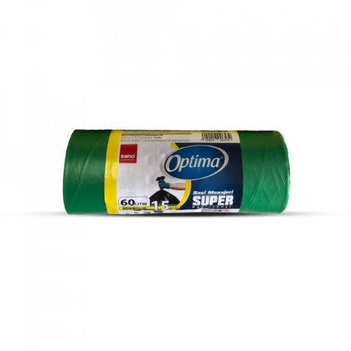Optima saci 60L verde 15buc