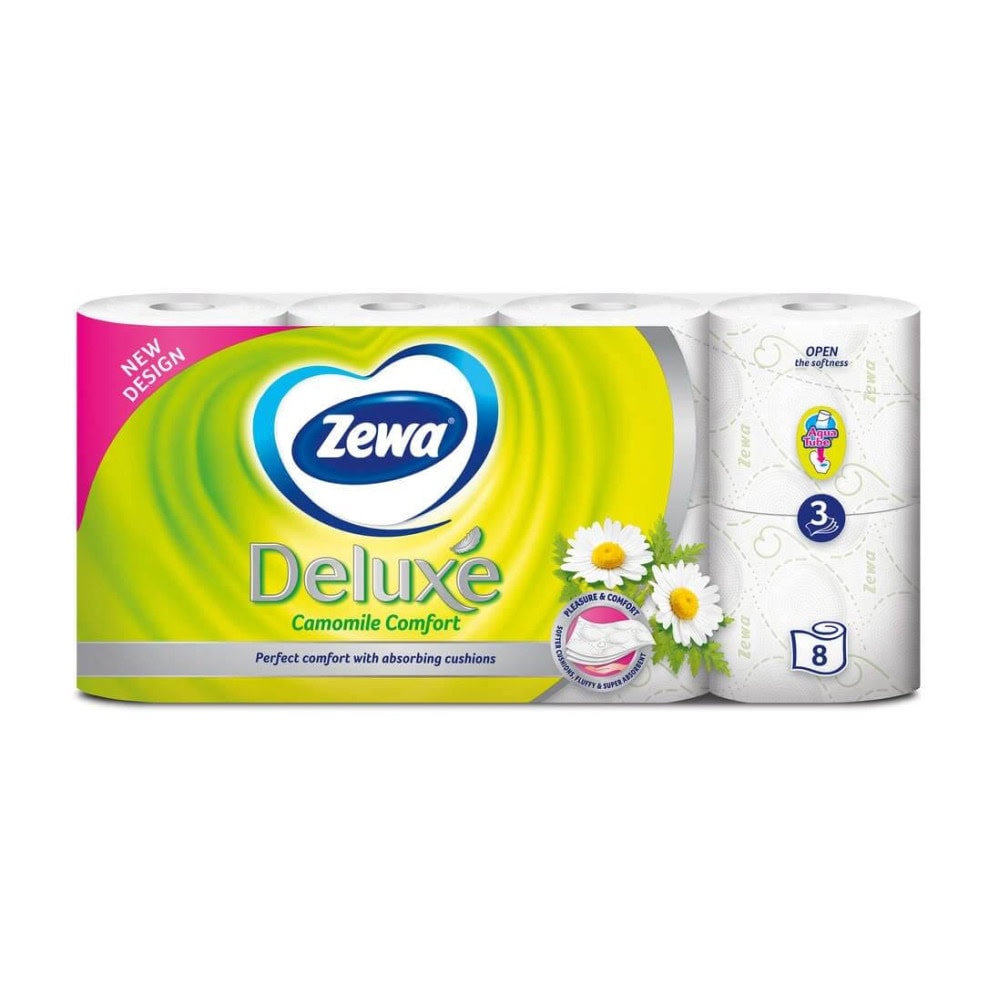 Zewa hartie igienica 3 str 8role chamomile