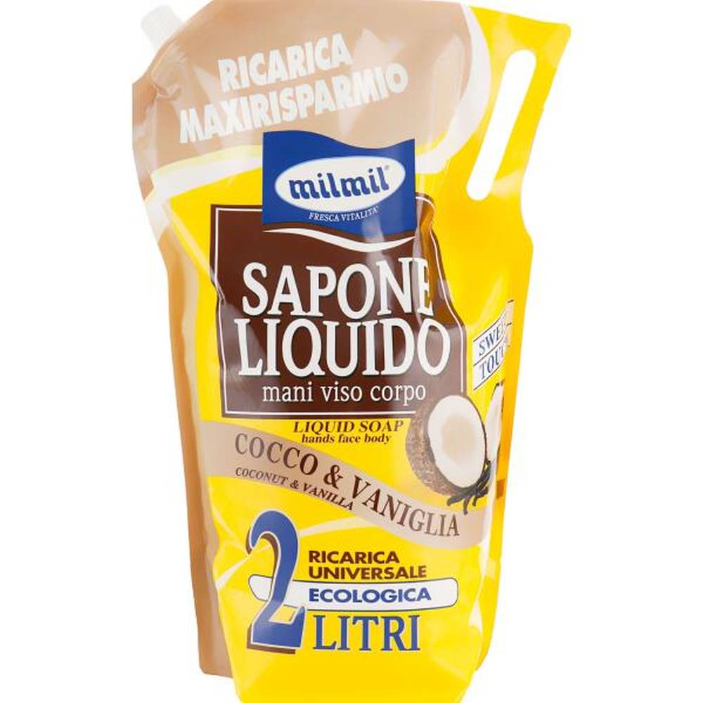 Mil mil sapun lichid rezerva 2L cocos&vanilie