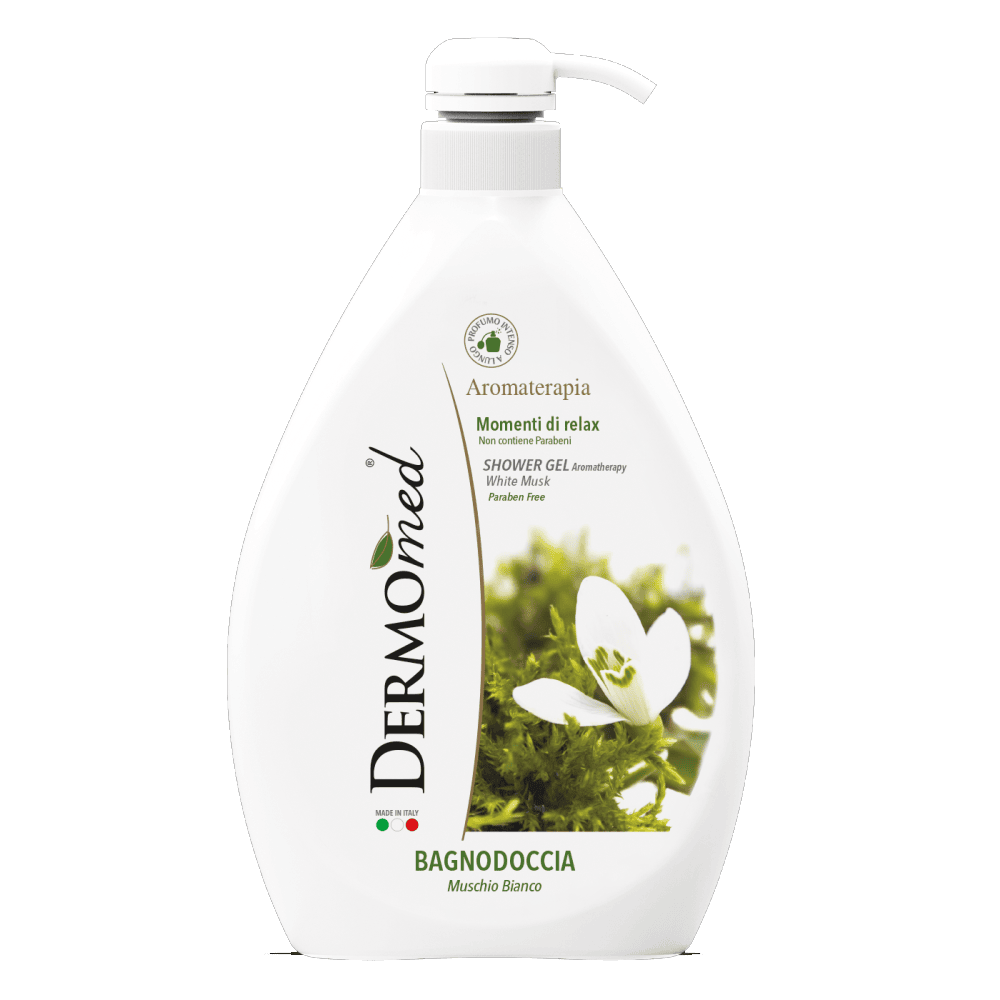 Dermo med sapun lichid pomp 1L white musk