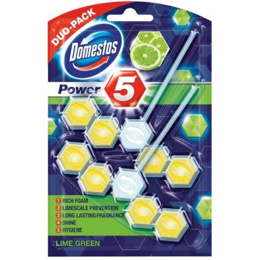 Domestos odorizant wc power5 2x55g lime