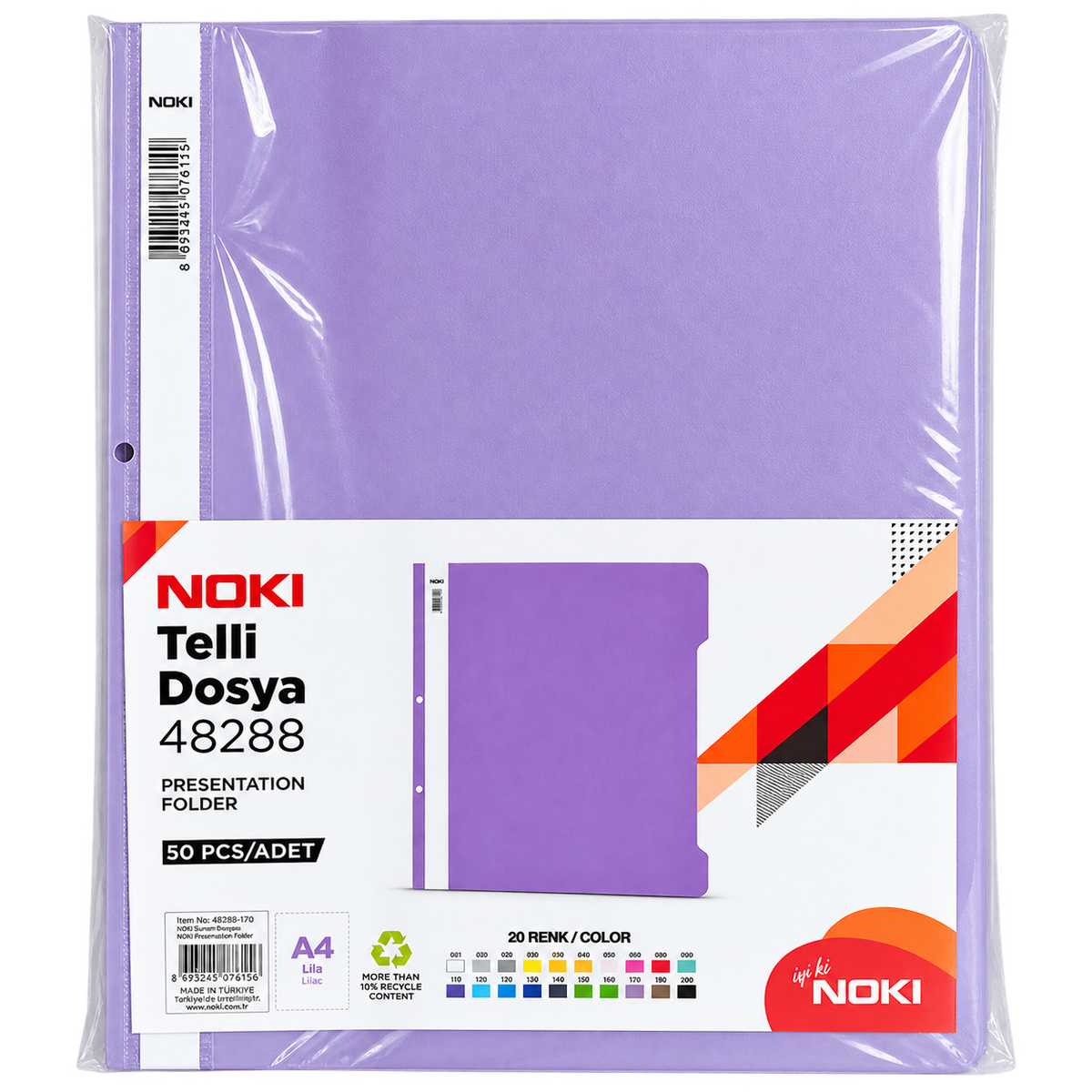Dosar plastic noki set 50buc, diverse culori