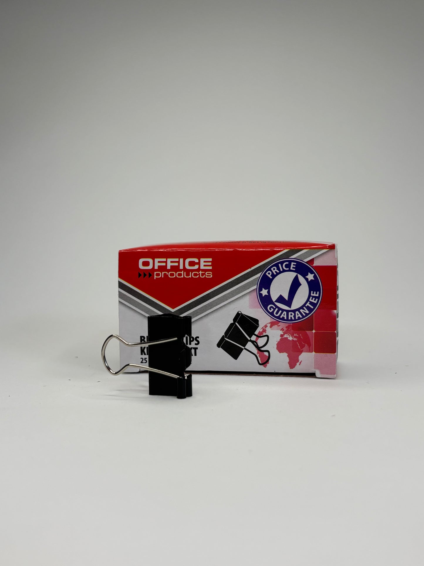 Cleme (binder clips) 32 mm/41mm/25mm office, 12 buc/ cutie