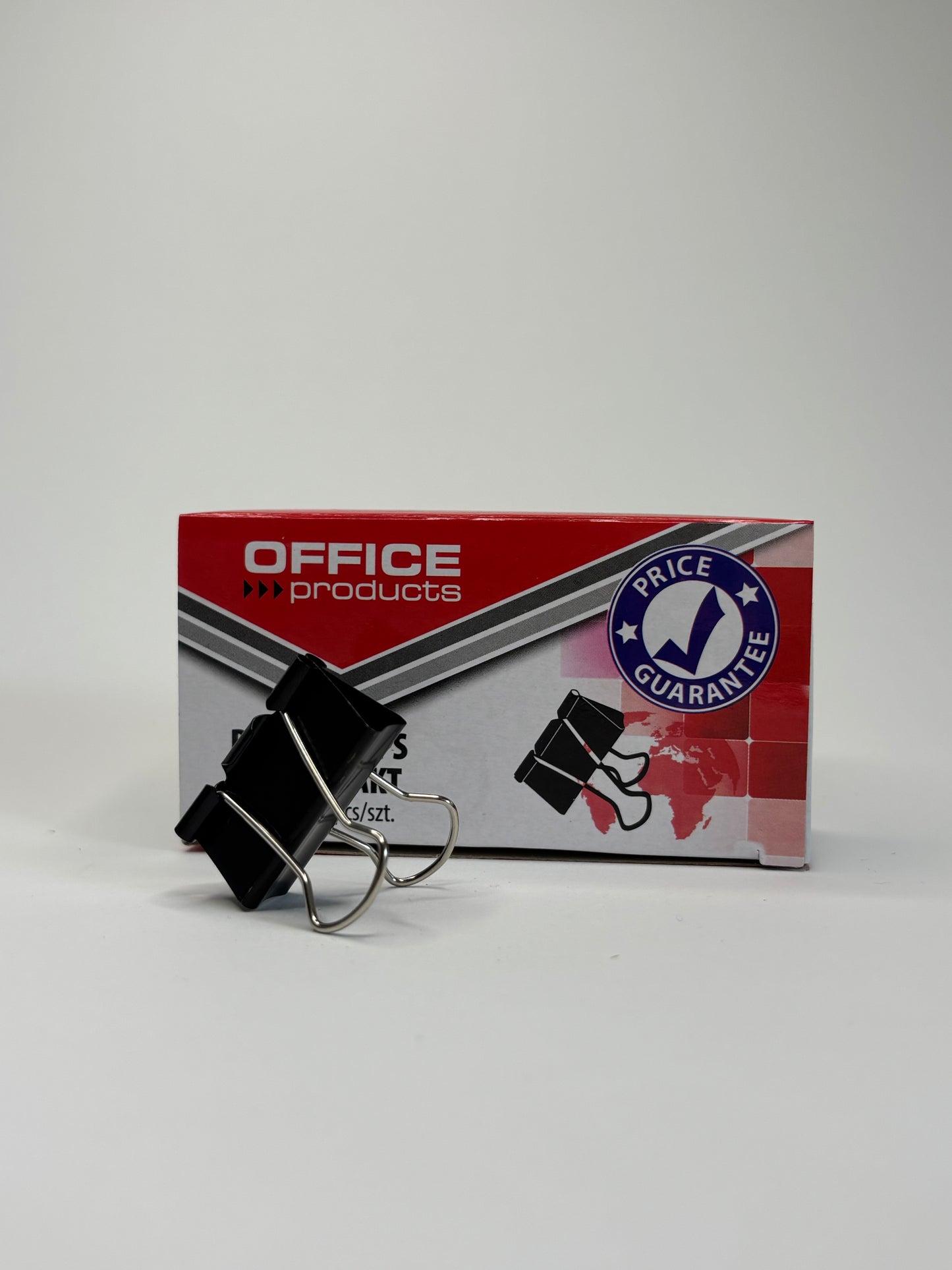 Cleme (binder clips) 32 mm/41mm/25mm office, 12 buc/ cutie