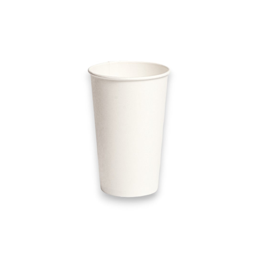 Pahar carton 12 oz alb 50buc/set