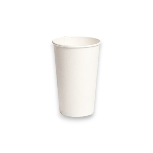 Pahar carton 12 oz alb 50buc/set