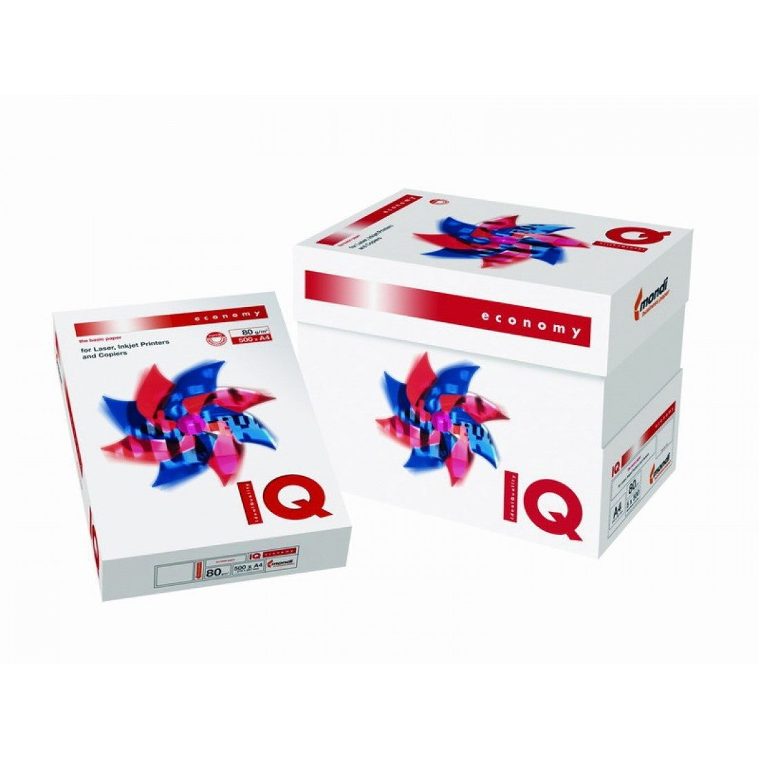 Hartie mondi IQ economy A4, 80g/mp, 500 coli/top