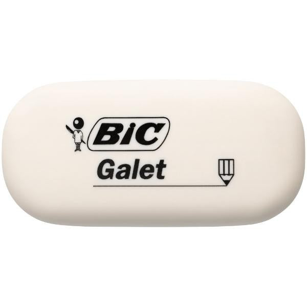 Radiera Bic galet, 58x28x13mm ,alb
